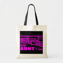 Fun Gifts for Aunts : Greatest Aunt Canvas Bag