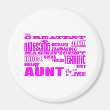 Fun Gifts for Aunts : Greatest Aunt Fridge Magnet