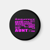 Fun Gifts for Aunts : Greatest Aunt Fridge Magnets