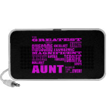 Fun Gifts for Aunts : Greatest Aunt Portable Speaker