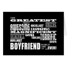 Fun Gifts for Boyfriends : Greatest Boyfriend Card