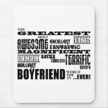 Fun Gifts for Boyfriends : Greatest Boyfriend Mouse Mat