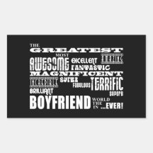 Fun Gifts for Boyfriends : Greatest Boyfriend Stickers