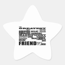 Fun Gifts for Friends : Greatest Friend Sticker