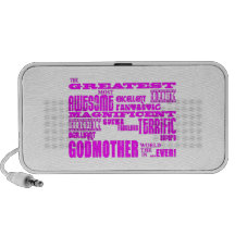 Fun Gifts for Godmothers : Greatest Godmother Mp3 Speaker