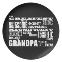Fun Gifts for Grandfathers : Greatest Grandpa Party Plates