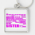 Fun Gifts for Sisters : Greatest Sister Keychains