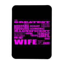 Fun Gifts for Wives : Greatest Wife Vinyl Magnets