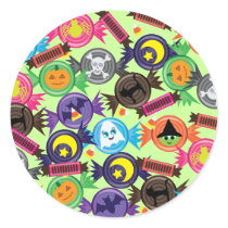 Fun Halloween Candy Round Sticker