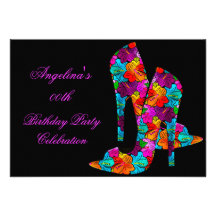 FUN High Heel Shoes Birthday Party Invites