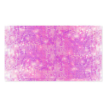 Fun Hot Pink and Purple Sparkly Sequins Business Card