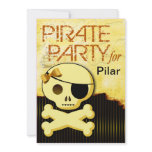 Fun Kids Pirate Girl - "Pirate Baby!" Party invitations