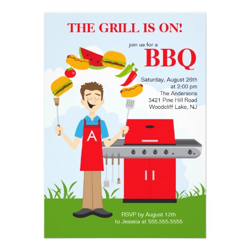 Funny Bbq Invitations 208 Funny Bbq Invites Announcements Zazzle UK