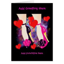 Fun Love Shoes Card for Lesbians