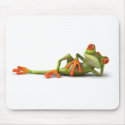 Fun lying frog ! mousepads