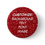 FUN! MAKE YOUR OWN RED GLITTER PIN!