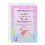 Fun Mermaid Birthday Party Invitation