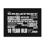 Fun Modern 10 Birthday Party Greatest Ten Year Old