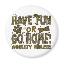 Fun or Home Dog Agility Magnet