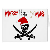 Fun Pirate Christmas Card