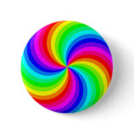 Fun psychedelic bright rainbow swirl pinwheel