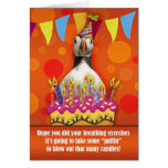 Fun Puffin Birthday Card With Birthday Cake And Ca