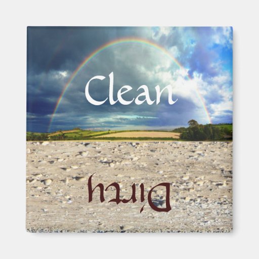 Fun Rainbow and Sand Dishwasher Magnet