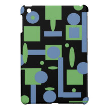 Fun Sage and Periwinkle Geometric Shapes Pattern