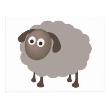 Fun Sheep Design Postcard