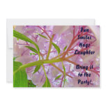 Fun Smiles Hugs Laughter Party invitations Flowers
