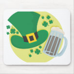 Fun St Patricks Day Beer Design mousepads