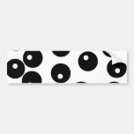 Fun stylish black and white pattern. bumper stickers