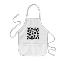 Fun stylish black and white pattern. Custom Apron