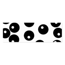 Fun stylish black and white pattern. Custom Business Card Template