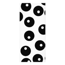 Fun stylish black and white pattern. Custom Personalized Announcements