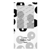 Fun stylish black and white pattern. Custom Photo Cards