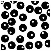 Fun stylish black and white pattern. Custom Photo Cut Out
