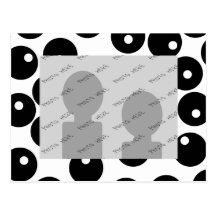 Fun stylish black and white pattern. Custom Postcard