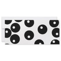 Fun stylish black and white pattern. Custom Rack Card Design