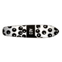 Fun stylish black and white pattern. Custom skateboards