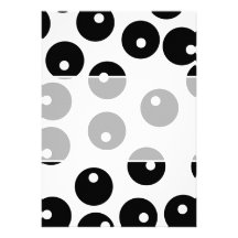 Fun stylish black and white pattern. invitation