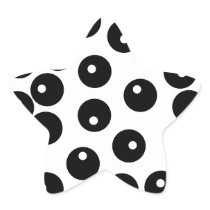 Fun stylish black and white pattern. sticker