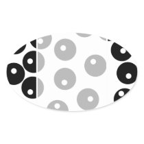 Fun stylish black and white pattern. sticker
