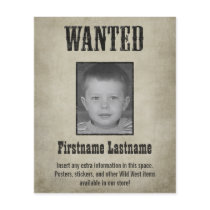 Fun WANTED poster design
