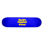 Fun Weddings & Happy Grooms  Worlds Happiest Groom Skate Board