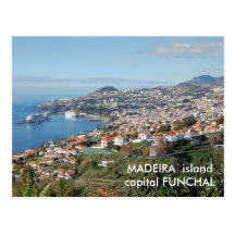 Funchal view, Madeira island Postcard