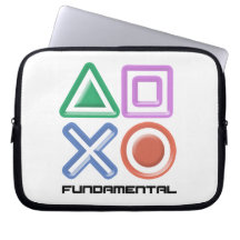 Fundamental Game Symbols Laptop Computer Sleeves