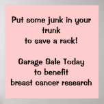 Fundraising Garage Sale Poster posters