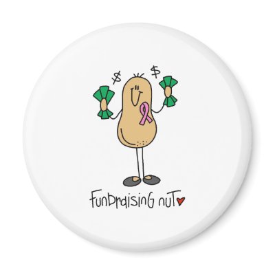 Fundraising Nut Refrigerator Magnet by stick_figures