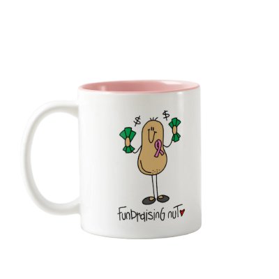 Fundraising Nut Mug by stick_figures